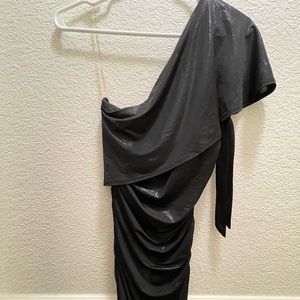 Black off the shoulder dress